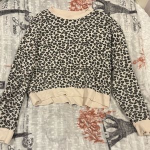 ZSUPPLY Long Sleeve Leopard Pullover